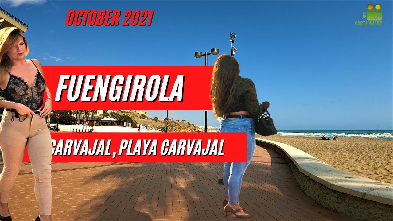 Fuengirola, Carvajal, Playa Carvajal, Walking Tour, October 2021, Malaga, Costa Del Sol, Spain