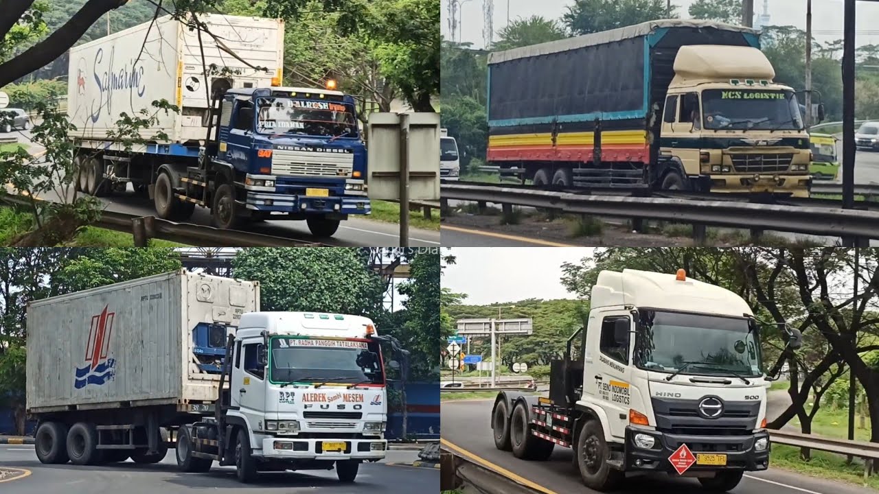 Spotting Truck Fuso Supergreat, Hino Ranger Dolphin, Nissan Diesel Resona