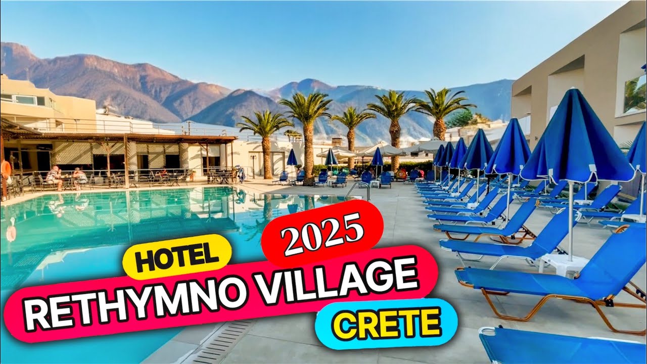 Hotel Rethymno Village Kreta 2025 &ndash; Jak wygląda basen hotelowy rano? Spokojne ujęcia bez tłum&oacute;w