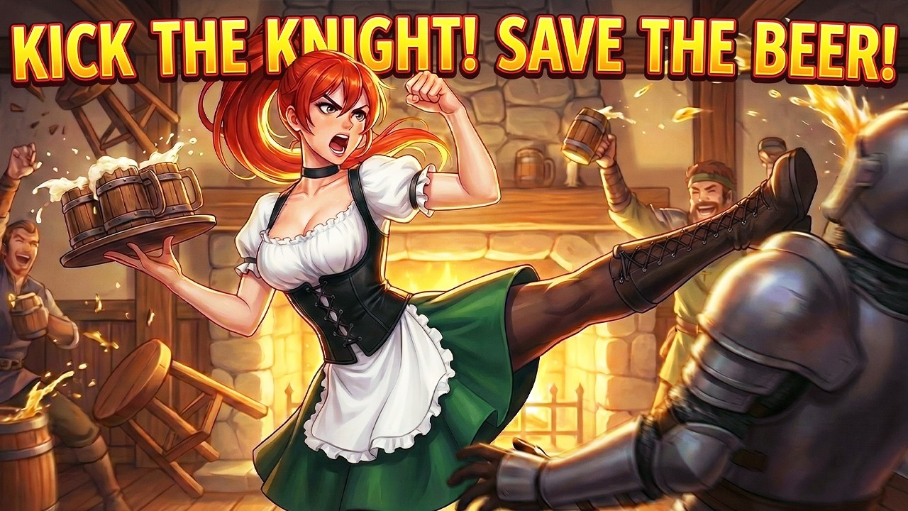 Kick The Knight! Save The Beer! | Tavern Brawl Music | Funny D&D Folk