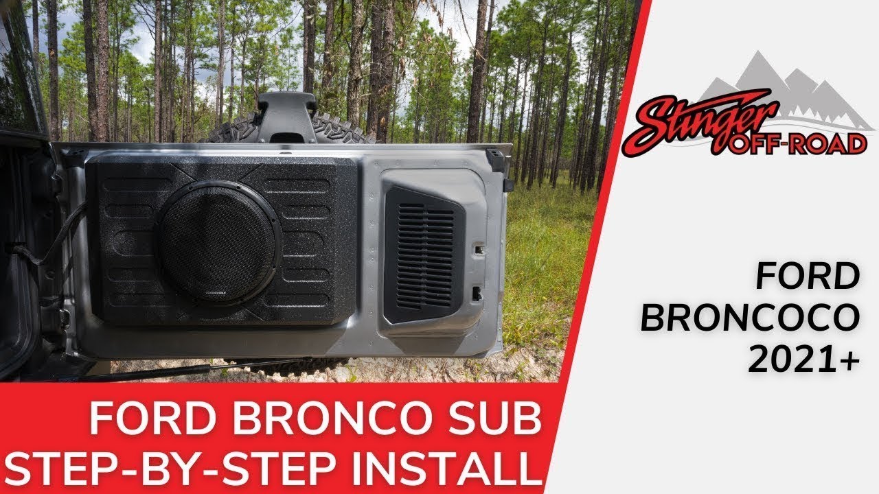 INSTALL: Ford Bronco 2021+ Loaded Subwoofer Enclosure Step-by-Step Install