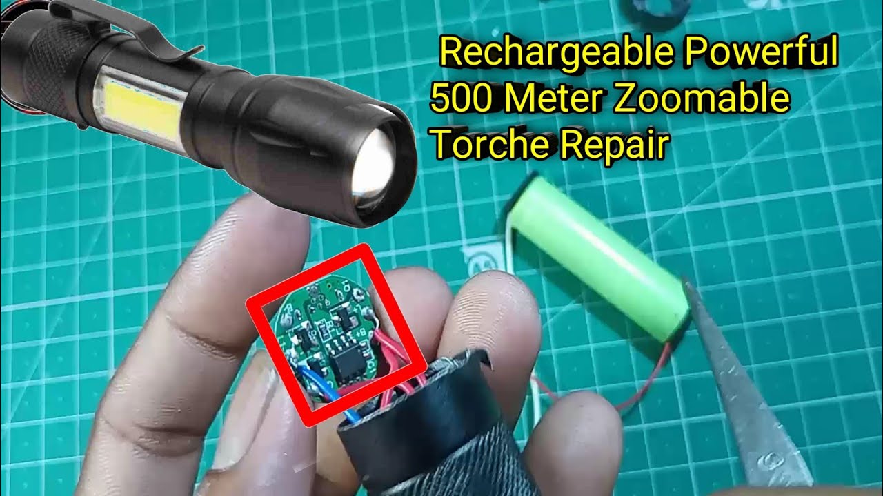 How To Repair Hand Torch छोटे टोर्च को repair कैसे करें small lights very powerfull repair#ledlights