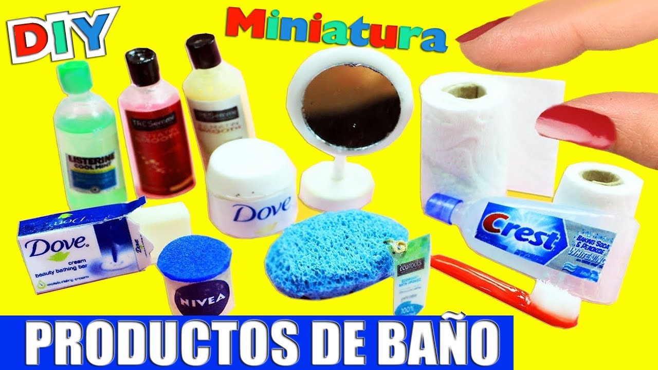 DIY Accesorios / Productos de Baño en Miniatura 100% Reales - 10 Manualidades Fáciles para Muñecas