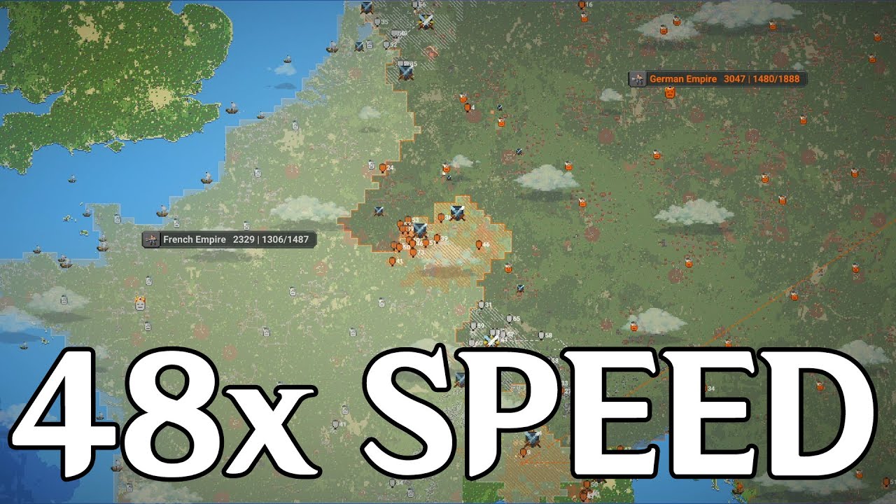 France vs Germany - WorldBox Timelapse