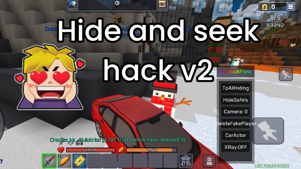 Blockman go admin panel hack sky block hide and seek v2