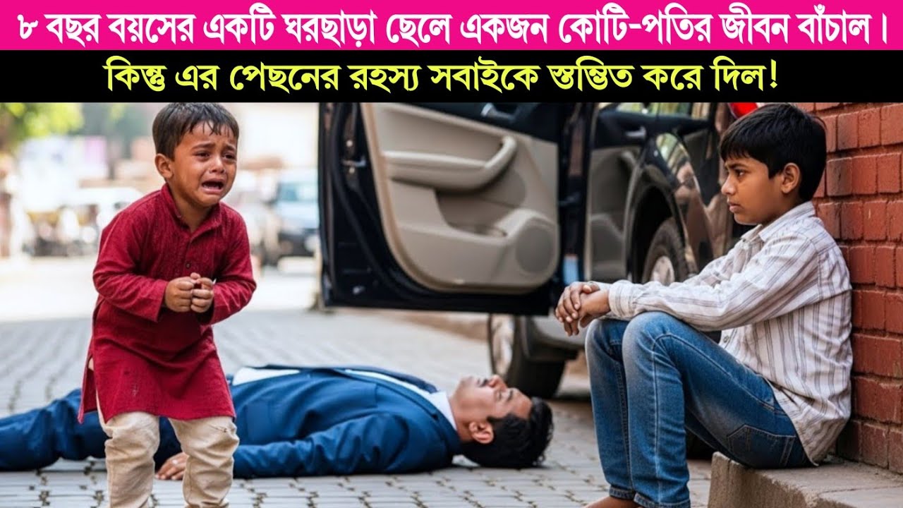 ৮ বছর বয়সের ঘরছাড়া ছেলে যে কৃত্য করল, কোটি-পতির জীবন বদলে দিল! Bangla moral story 