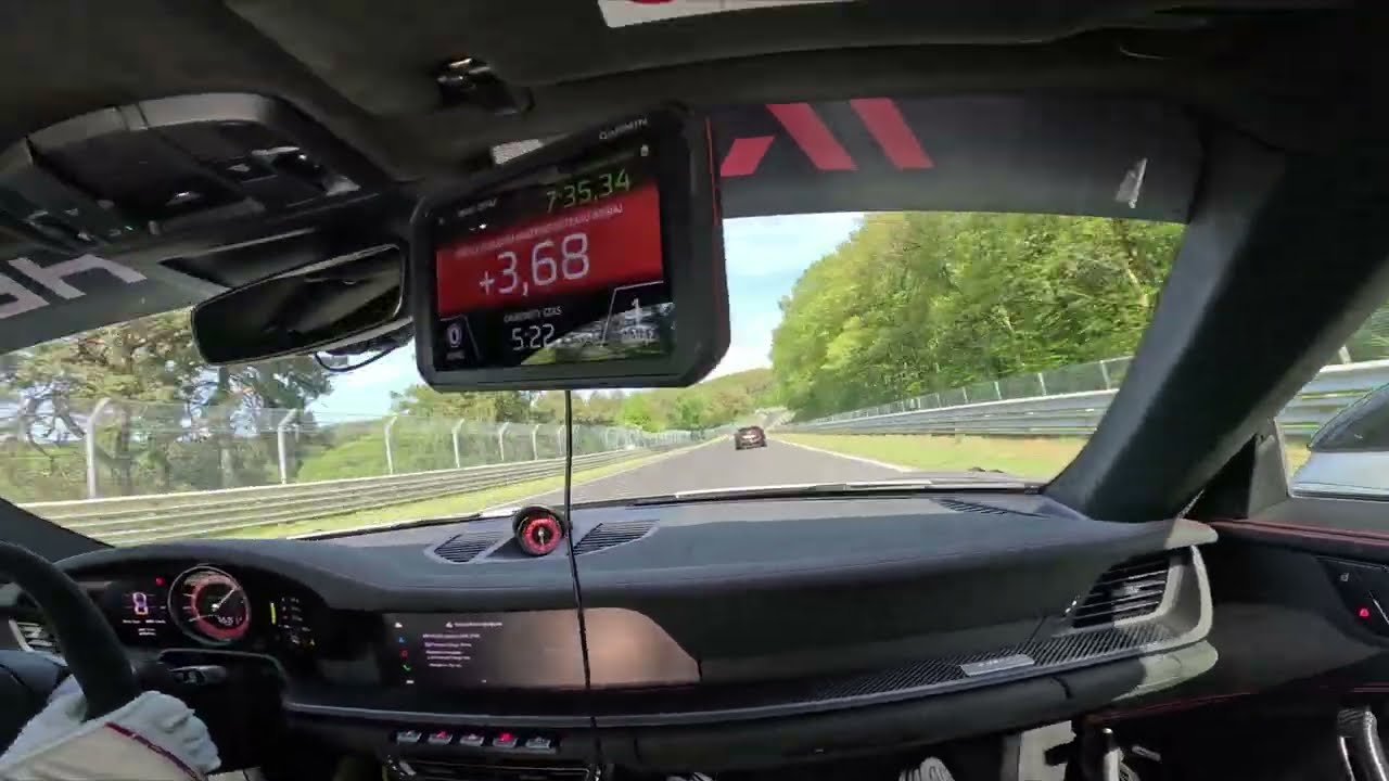 Porsche 911 992 GT3 RS Manthey on the Nürburgring Nordschleife - 18 overtakes