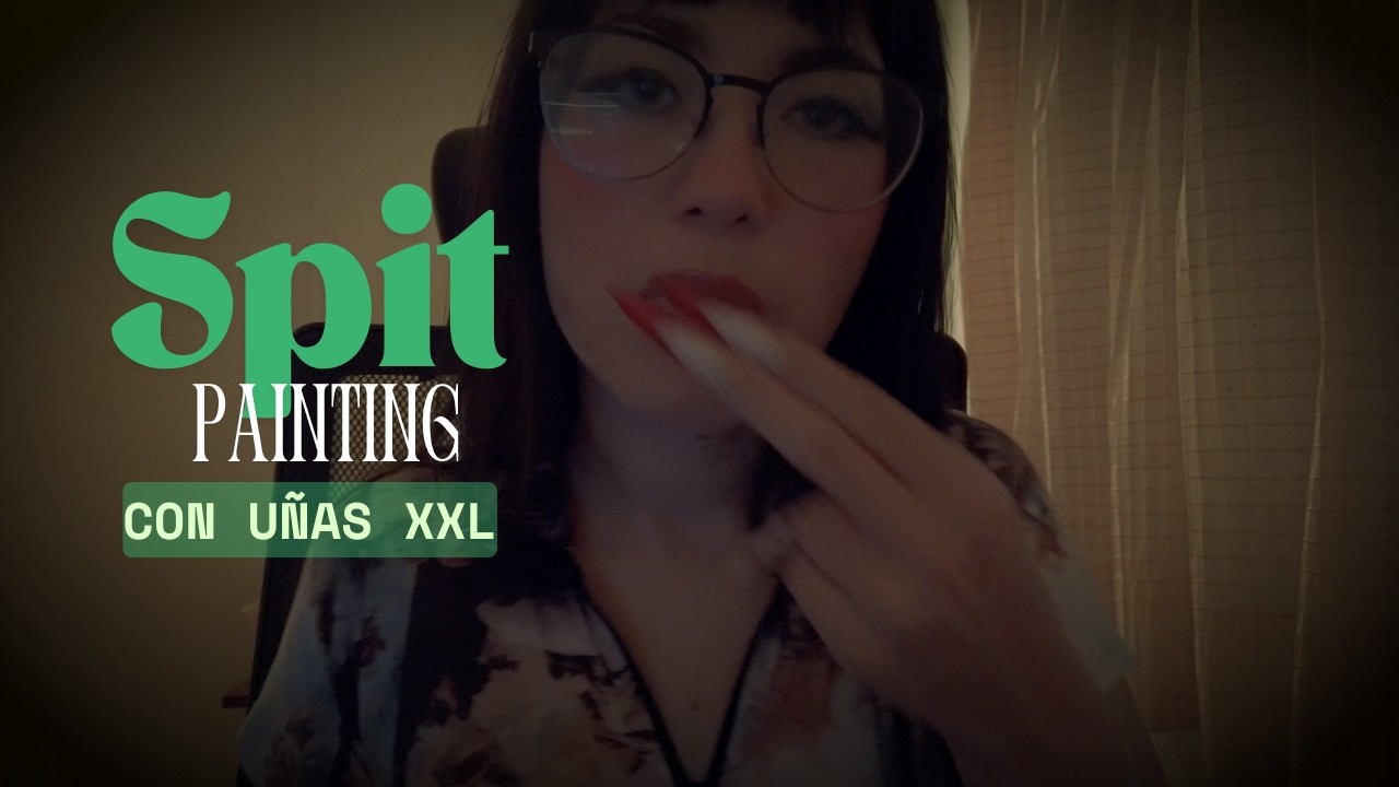Te maquillo con mi saliva (Spit painting) | ASMR en español