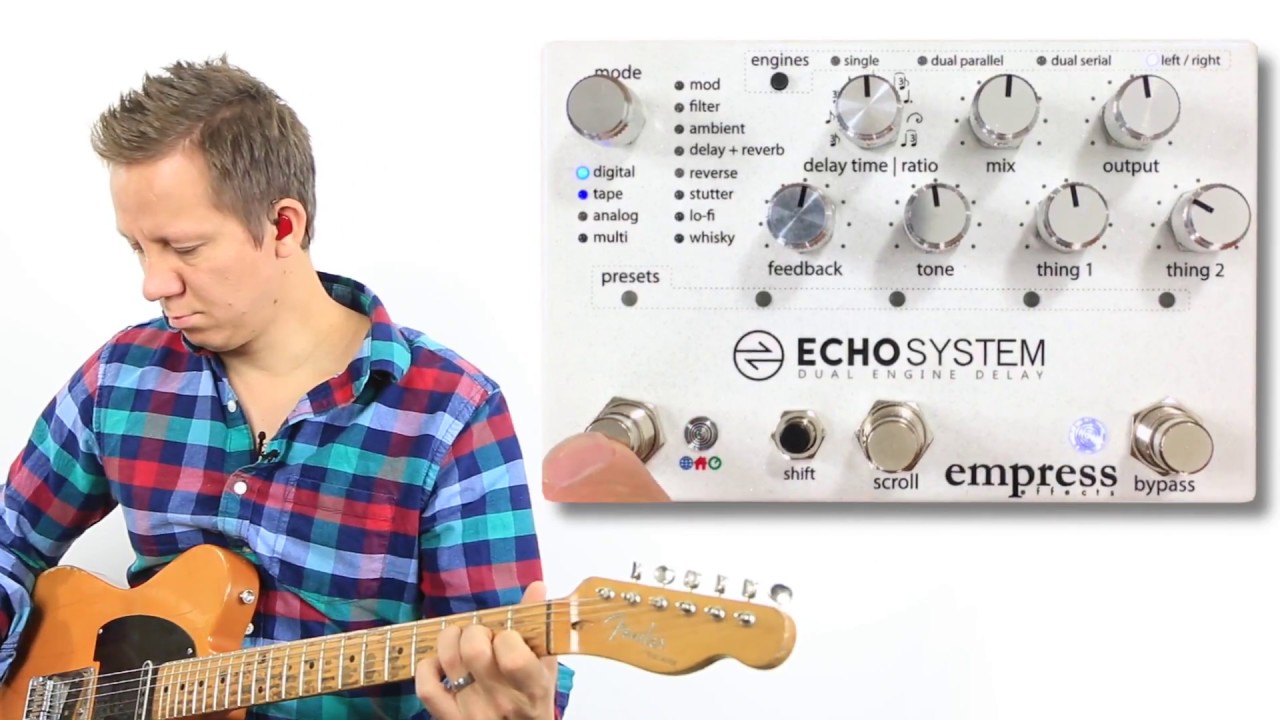 Empress Effects Echo System Dual Delay Demo