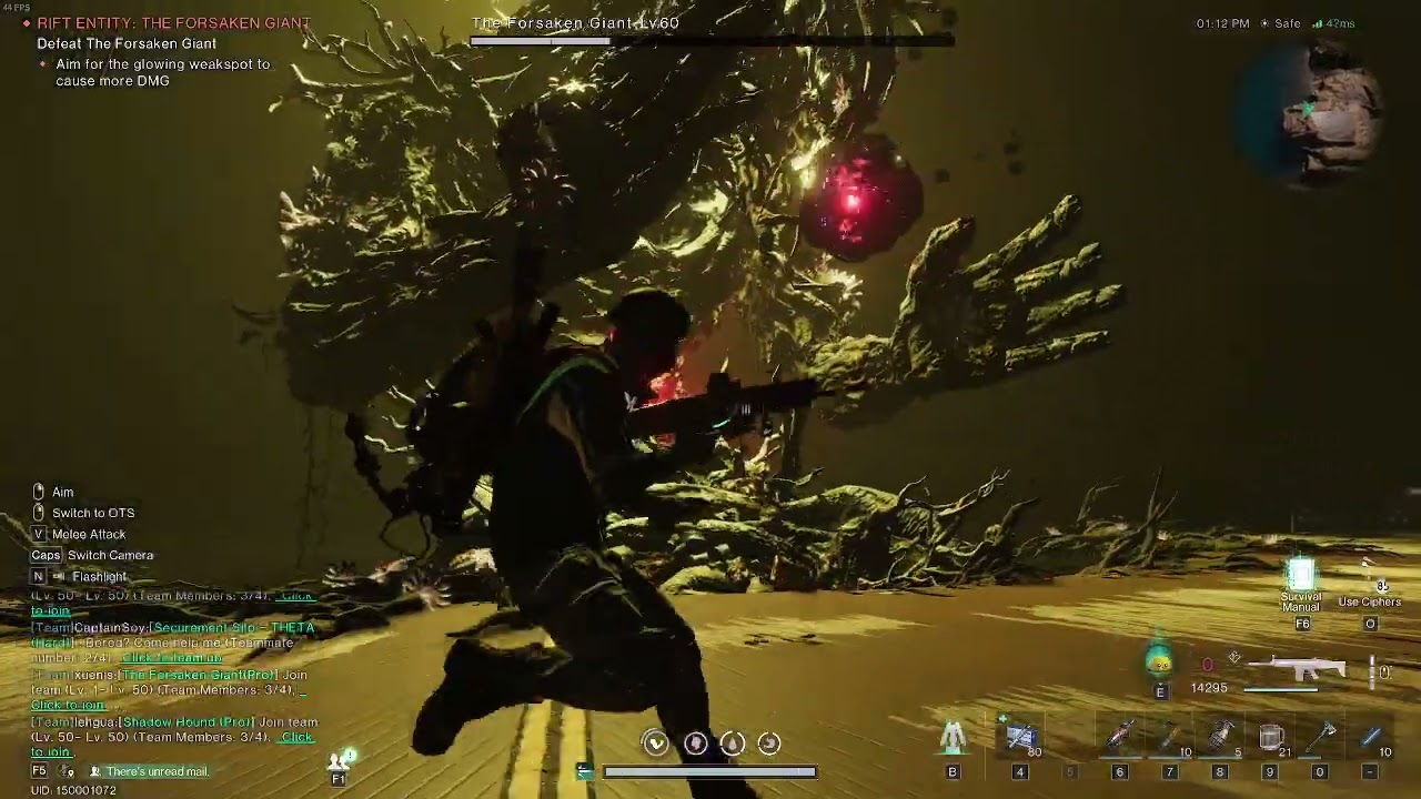 Once Human - Forsaken Giant SOLO NO DOWNS Shrapnel Build (SOCR The Last Valor)