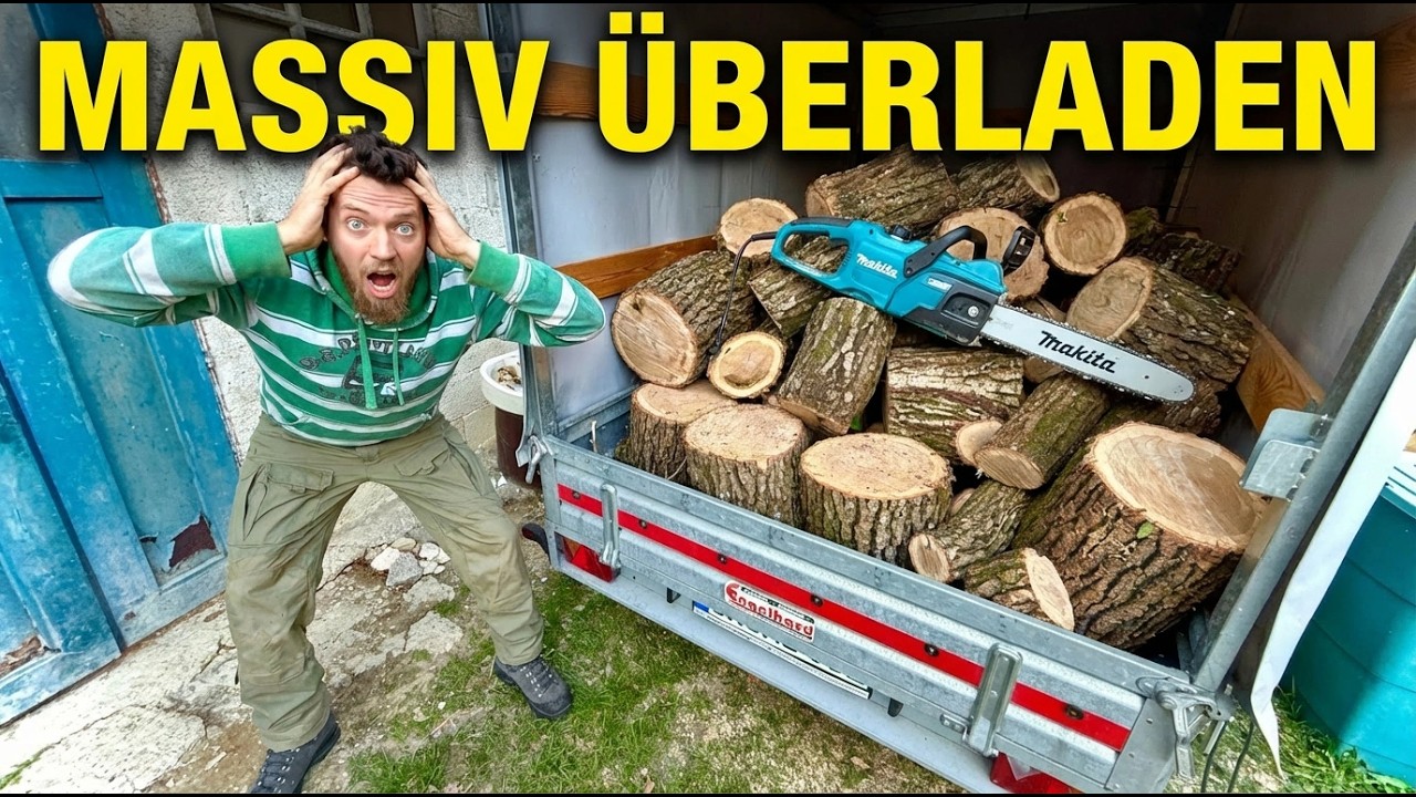 750Kg Anhänger MASSIV ÜBERLADEN! Hoffentlich kommt keine POLIZEIKONTROLLE.