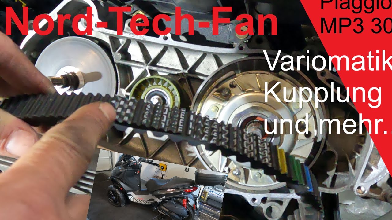 Variomatik zerlegen Riemen Kupplung Gewichte wechsel Scooter Piaggio MP3 300 Roller 2019 Clutch disa