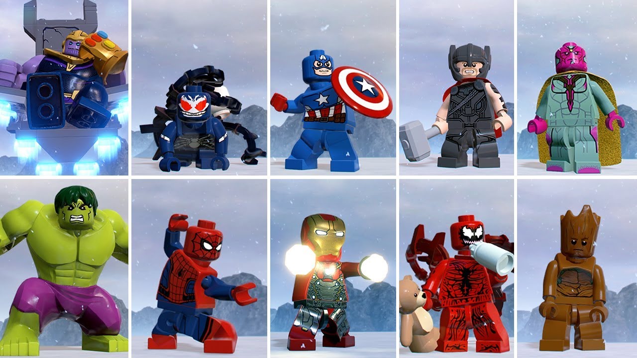 LEGO Marvel Super Heroes 2 - Animation of all characters
