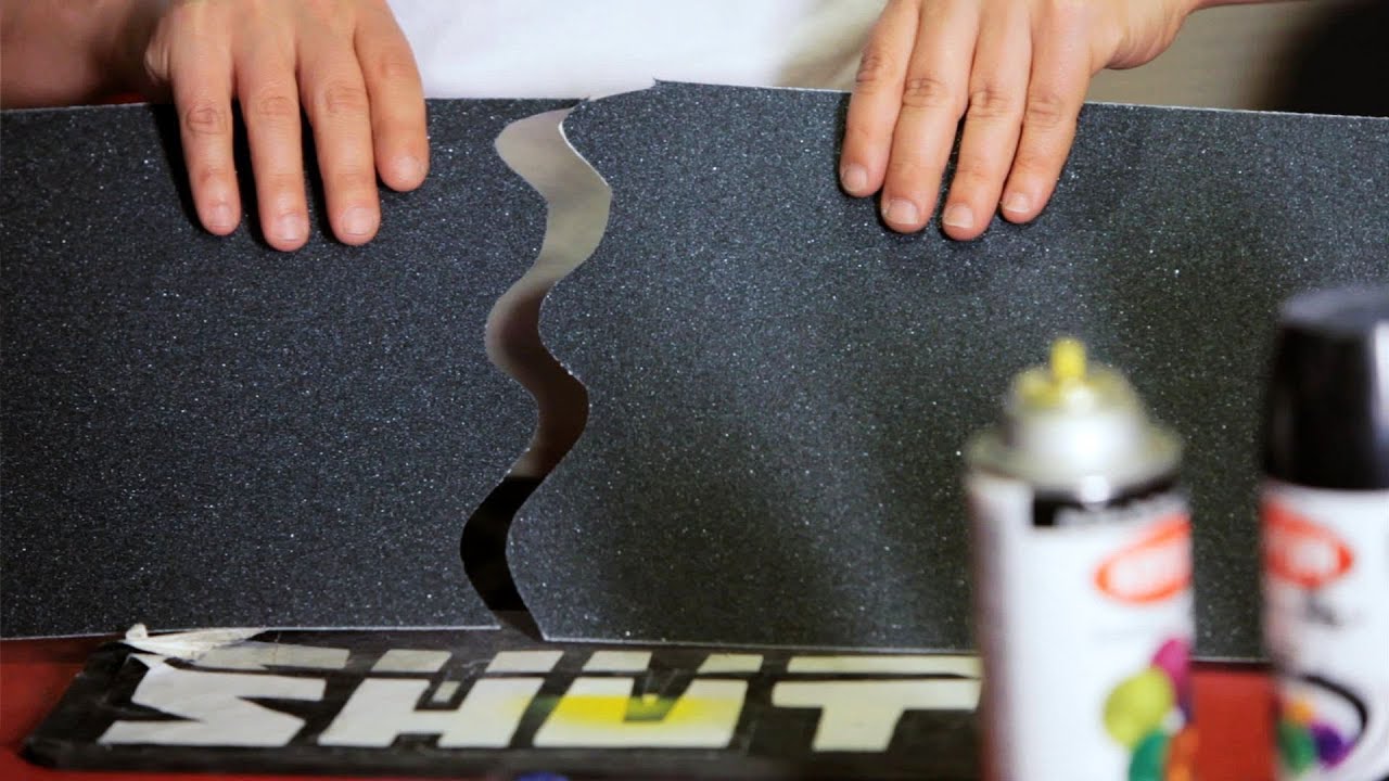 How to Cut & Apply a Grip Tape Design | Custom Skateboard