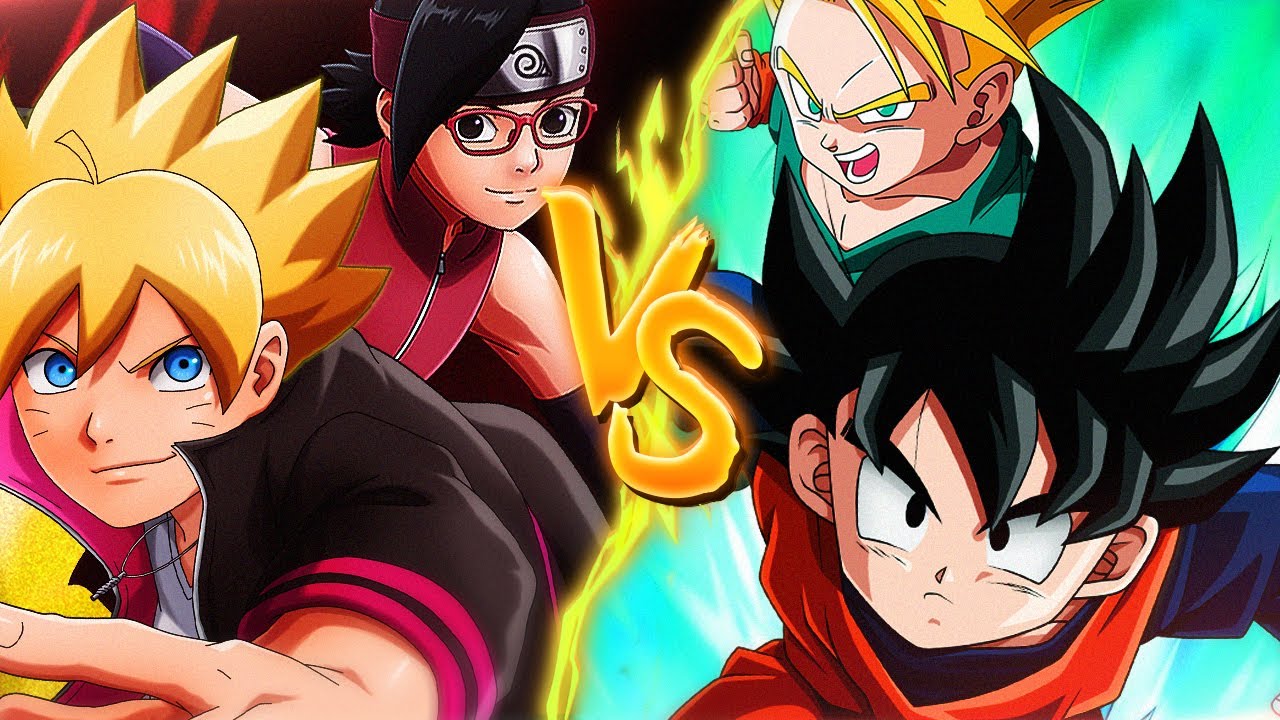 Boruto e Sarada VS. Goten e Trunks  | Batalha de Mestres Part. Stain, DYA e GT Black