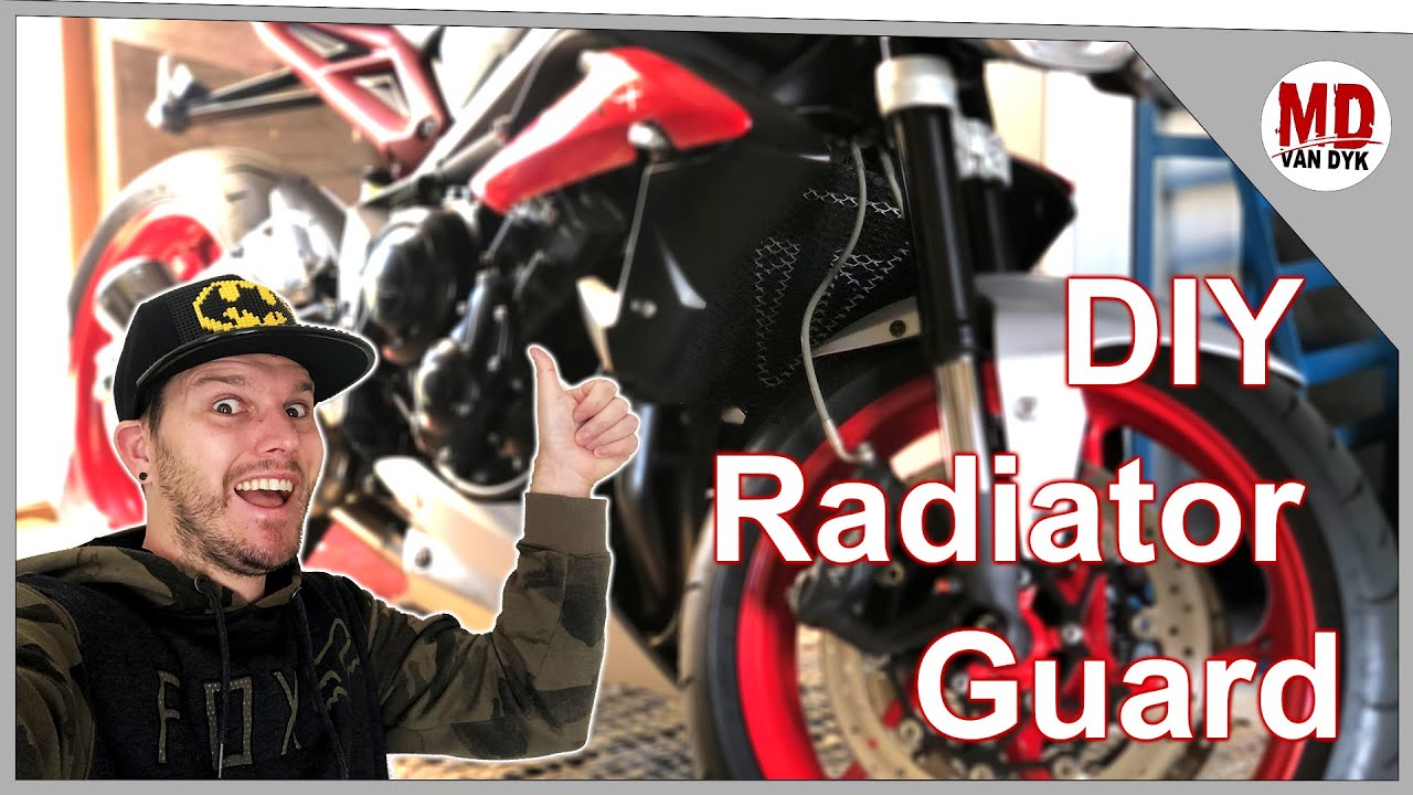 DIY Motorcycle Radiator Guard Install (How to video)