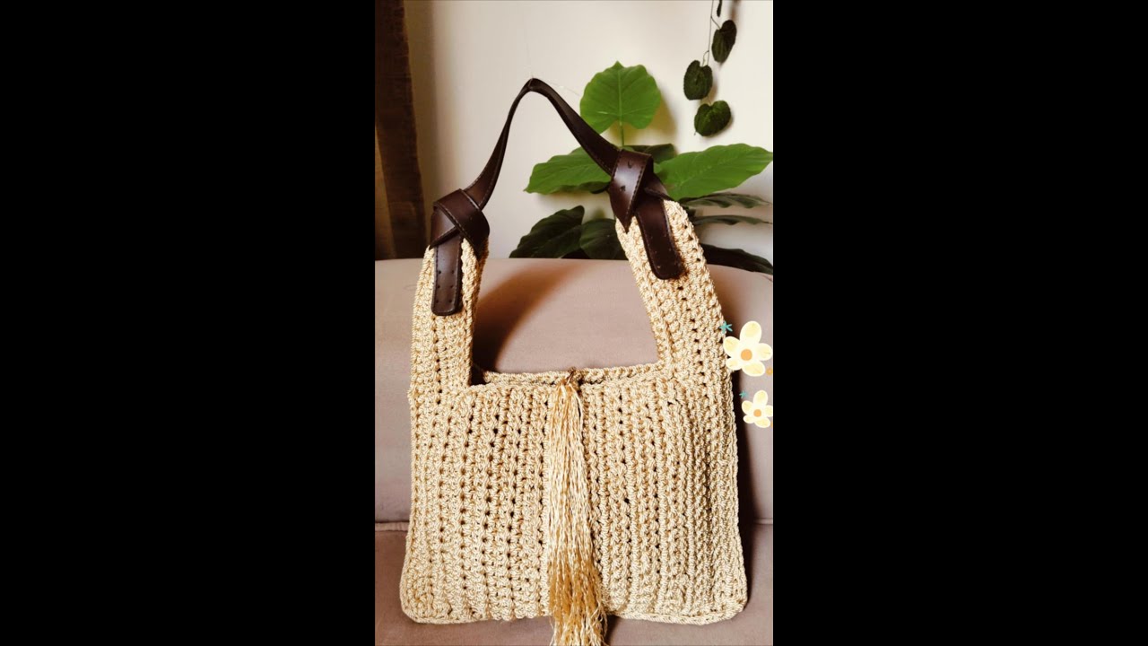 فكرة جديدة لشنطة كروشيه تصلح لكل انواع الخيوط للمبتدئين bag crochet