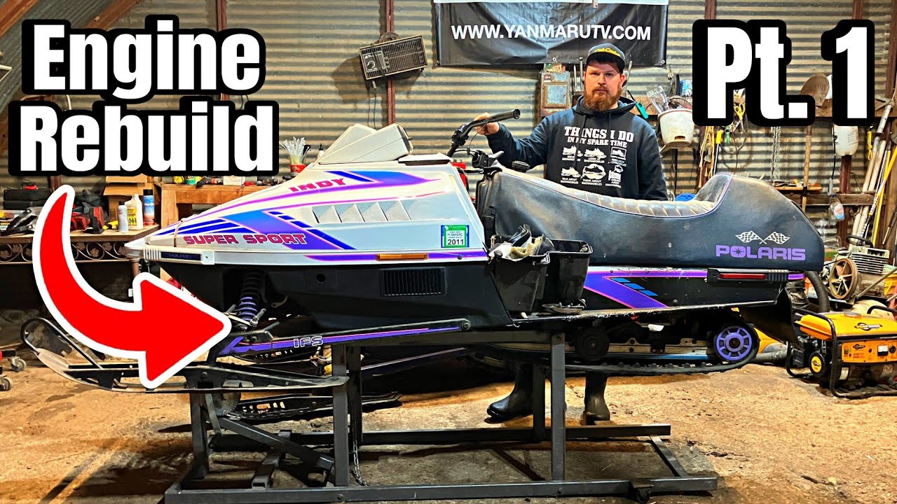 Let's REBUILD This CHEAP Snowmobile After 5 Years In My Garage...Pt. 1