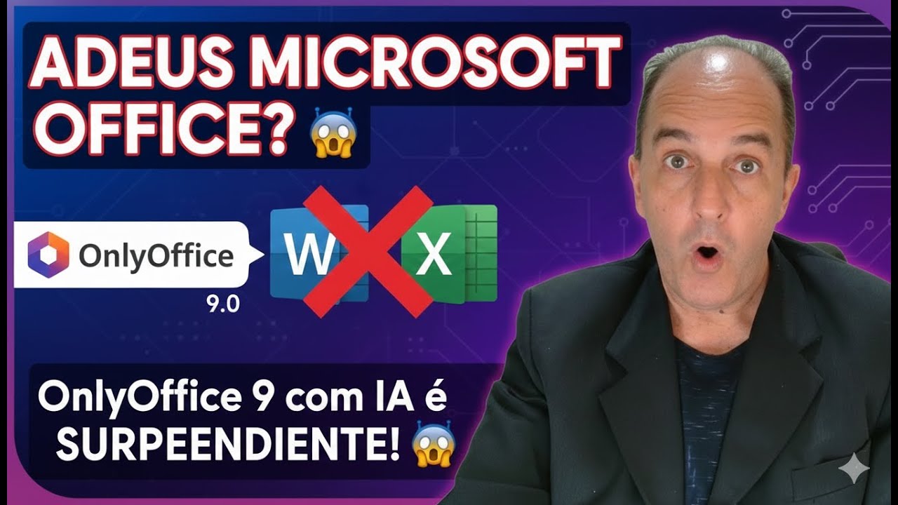 OnlyOffice 9 com IA-Esse é o PACOTE OFFICE GRÁTIS mais COMPLETO que existe! 
