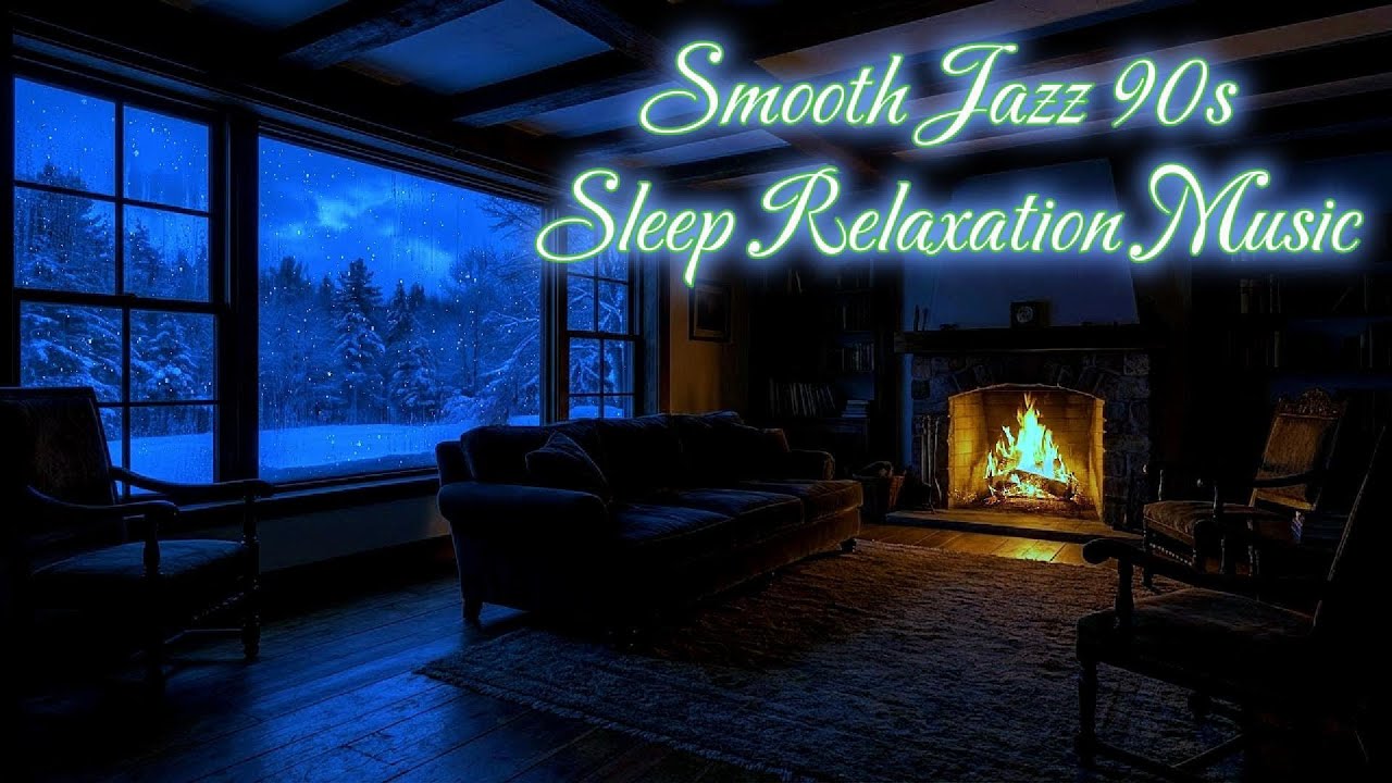 smooth jazz 90s sleep relaxation music 🌙 Fall Asleep Fast, Relaxing Night Jazz Instrumentals