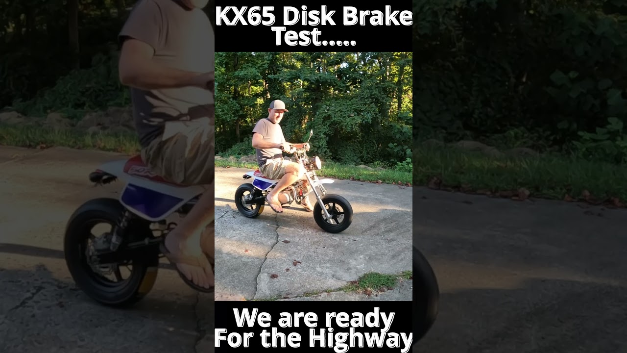 Z50R Stoppie.  KX65 Disk brake upgrade #stoppie #stunt #z50 #pitbike