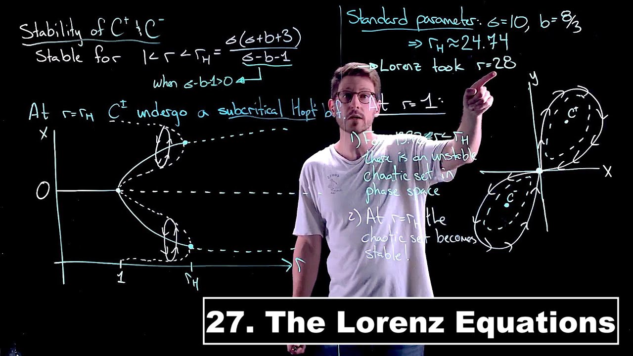 The Lorenz Equations - Dynamical Systems | Lecture 27