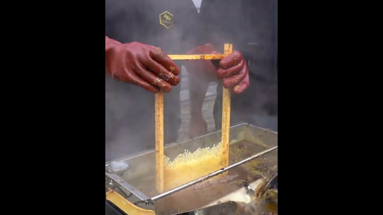R&auml;hmchen reinigen und Wachs schmelzen #wachs #r&auml;hmchen #reinigen #schmelzen #bienenruck