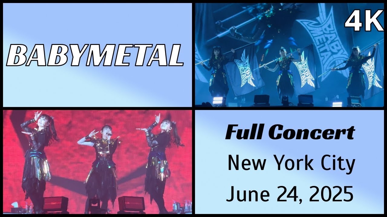 250624 BABYMETAL - Full concert (13 songs) live @ Madison Square Garden Theater, NYC 4K Fancam