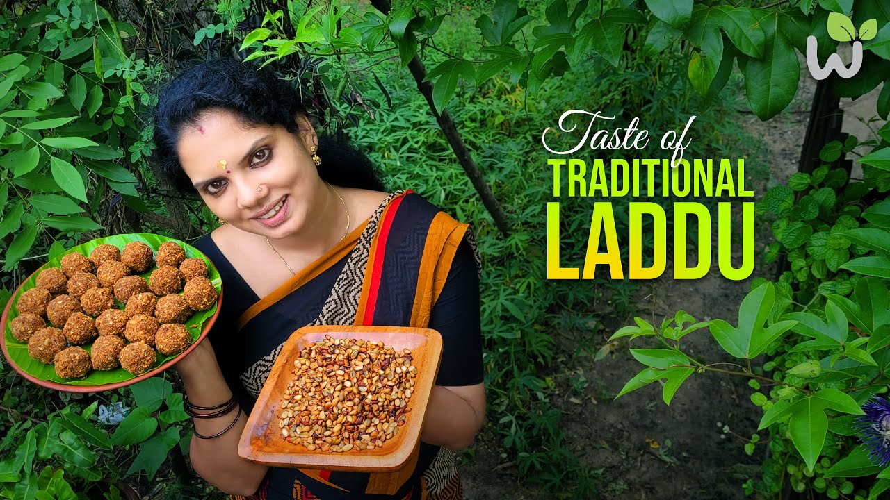 Taste of Traditional Laddu | Roasted wild jackfruit seeds | Ayinichakka |  Village Lifestyle.