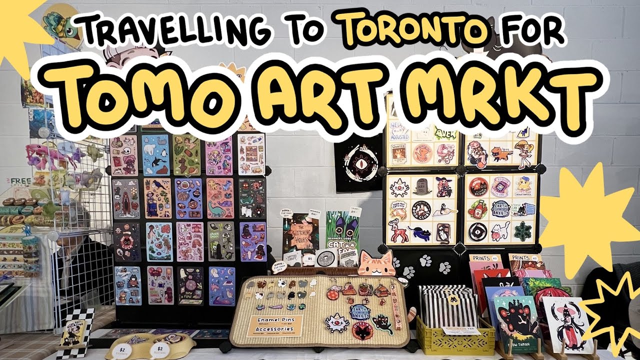 ART VLOG ✦ con season has begun! sell with me at tomo market | full time illustrator