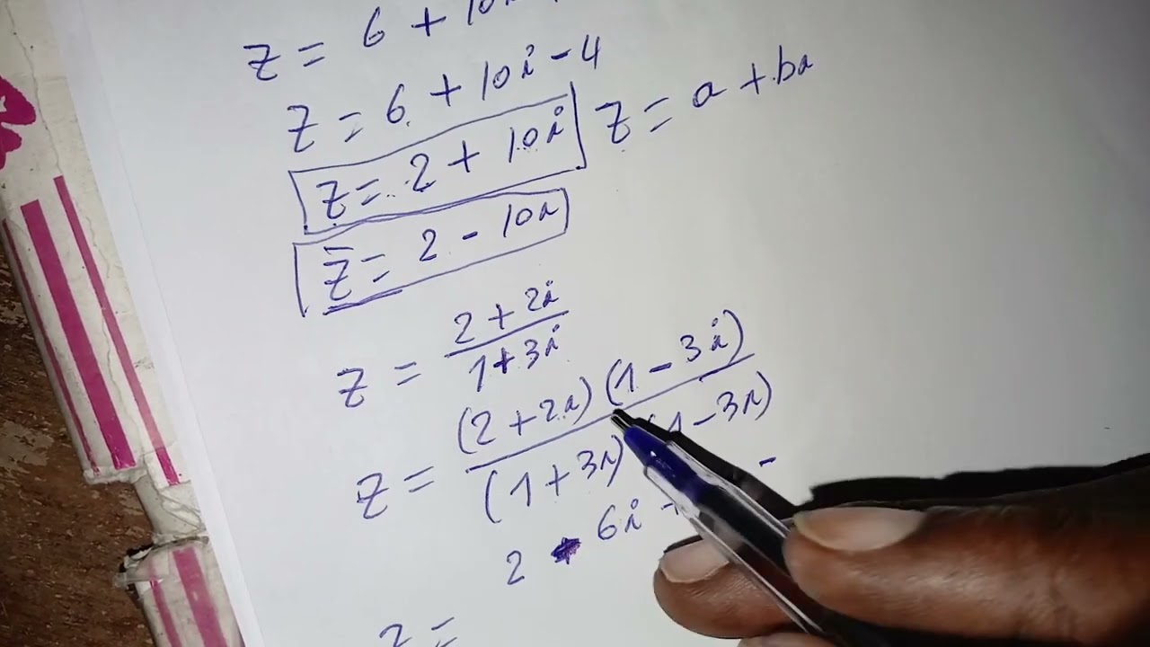 Forme Algebrique cours complexe maths Ns4