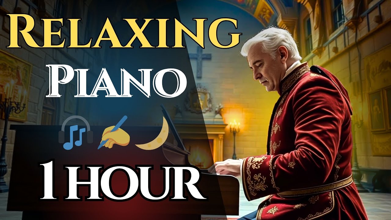 🎧 Relaxing Classical Piano – 1 Hour in a Royal Castle | Mozart, Chopin, Bach ✍️🌙