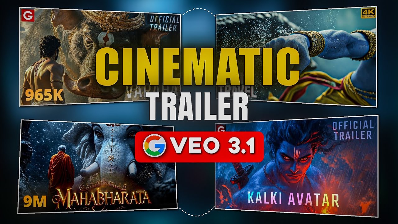 How to Create a Cinematic Movie Trailer with AI | Higgsfield VEO 3.1 Tutorial