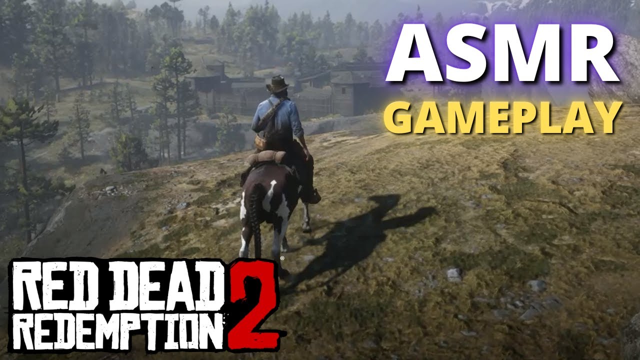 ASMR Jogando Red Dead Redemption 2 - Procurando as Rochas Entalhadas (Gameplay & Som de Boca)