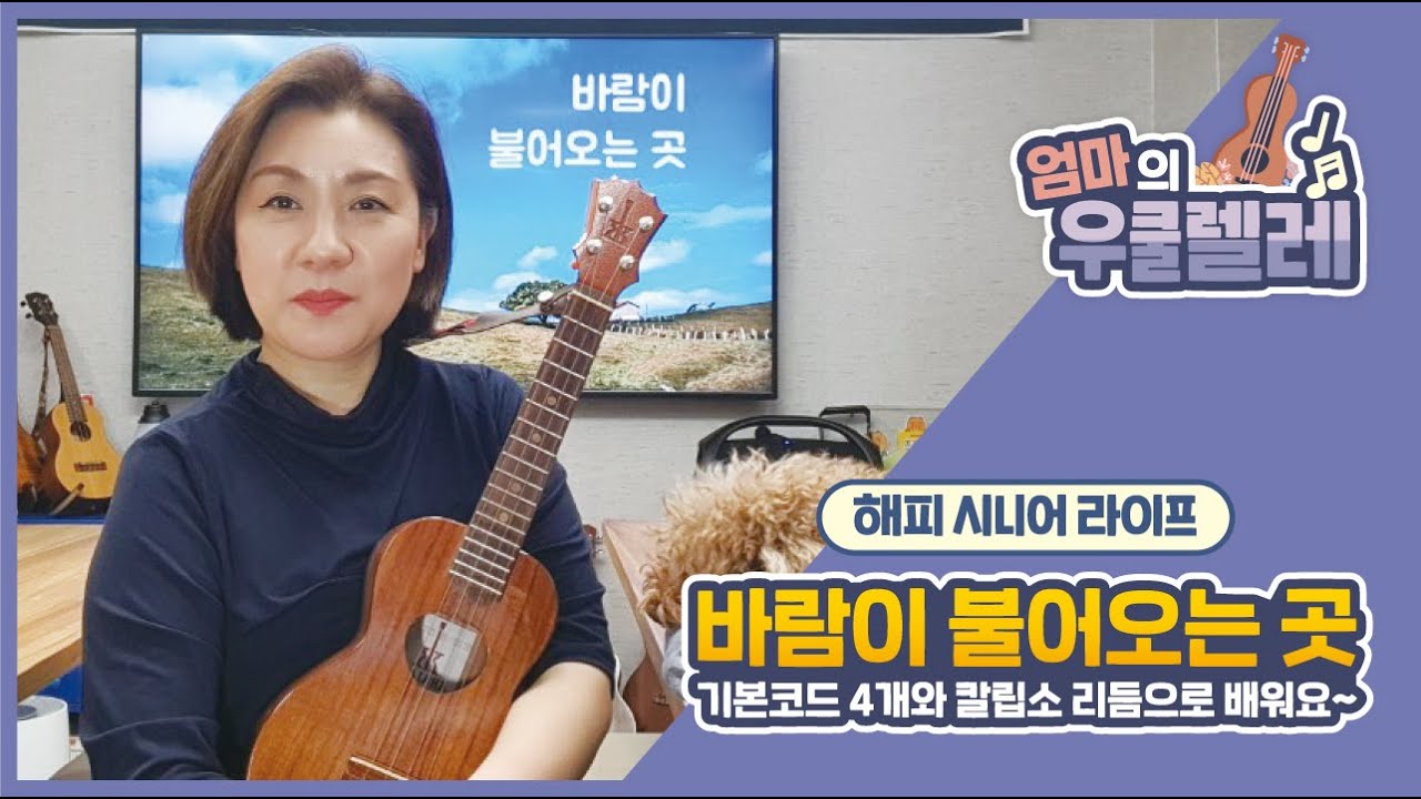 바람이 불어오는 곳 / 해피 시니어 라이프 / 엄마의 우쿨렐레 / 우쿨렐레 기초레슨 / 미래스트링