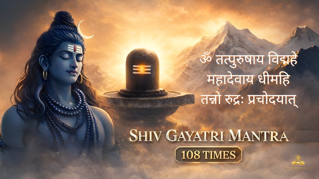 Powerful Shiv Gayatri Mantra 108 Times | ॐ तत्पुरुषाय विद्महे | Deep Meditation & Peace
