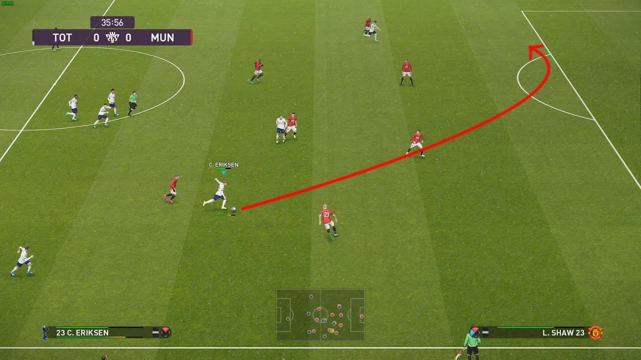 [pes2020]위닝2020 얼리 크로스로 찬스 만들기