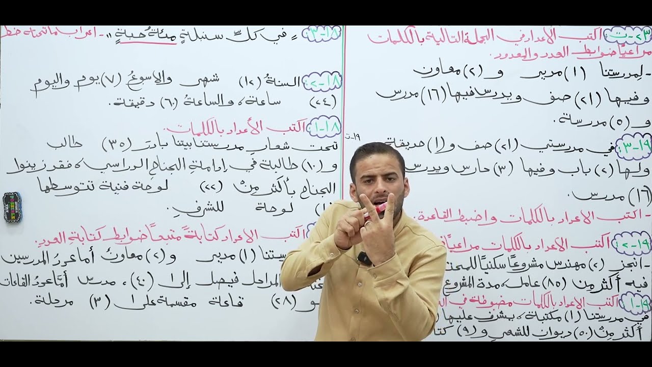 وزاريات العدد للثالث المتوسط