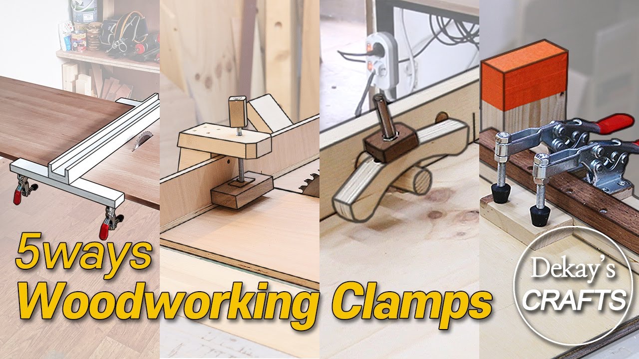 5ways : Woodworking Clamps │유용한 목공 클램핑 5가지 방법 [woodworks/목공 DIY]