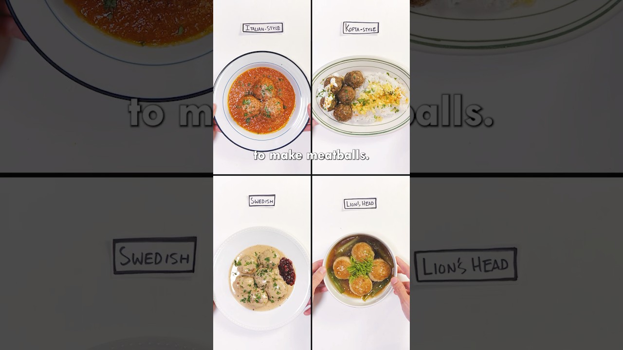 4 Ways to Make Meatballs #cooking #food