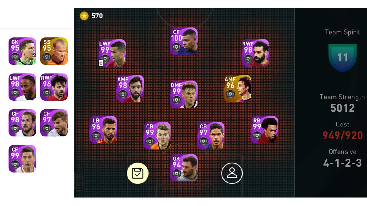 PES 2021 MOBILE 🔥5000+🔥 TEAM STRENGTH REVIEW||#KongLuGaming