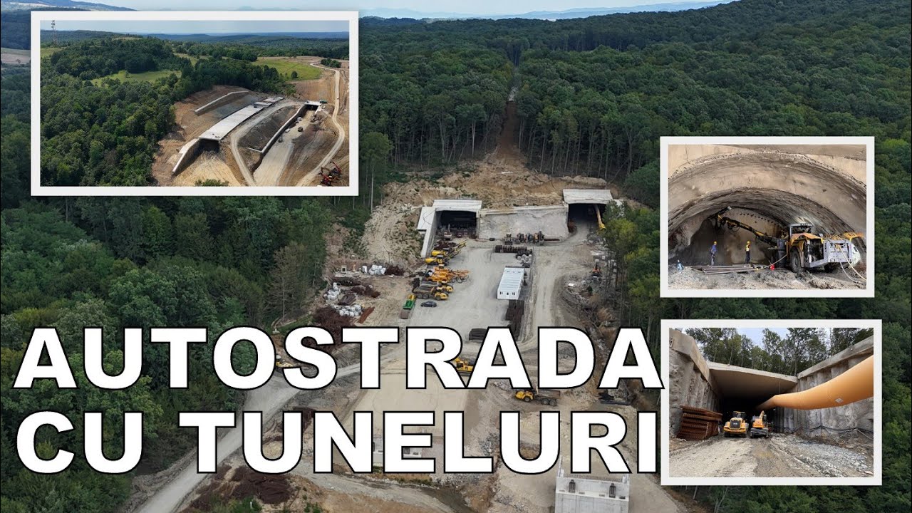 Șantier AUTOSTRADA CU TUNELURI Deva - Lugoj. Tunelurile de la Holdea - Margina
