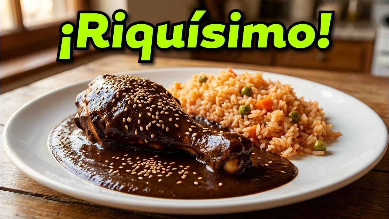 Mole con Arroz y Pollo