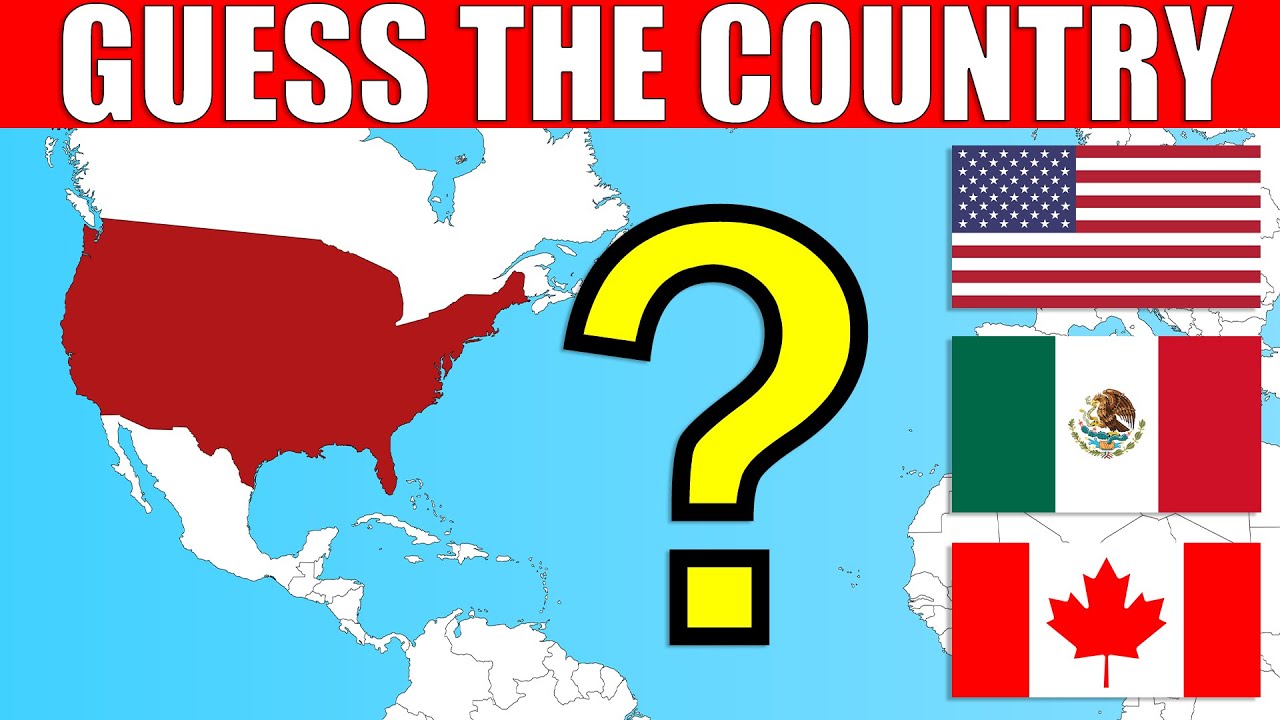 Guess The Country on The Map &ndash; AMERICAS | Geography Quiz Challenge