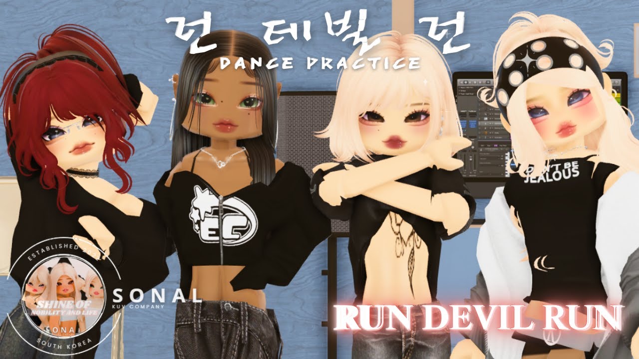 KISS N' GO(키스앤고) - 'Run Devil Run' Dance Practice | ROBLOX KPOP