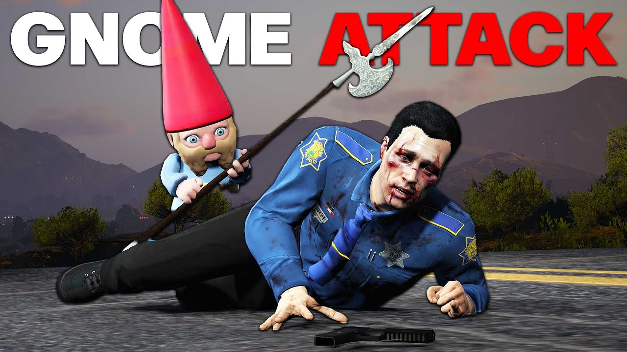 Маленький гном нападает на игроков... (GTA 5 RP)