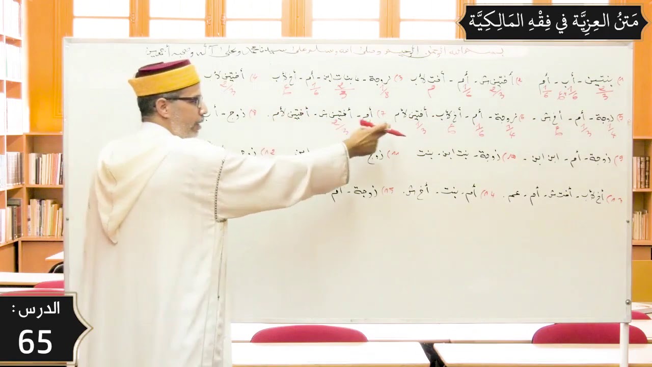 شرح المقدمة العزية في فقه المالكية 65 - الفرائض  الميراث تابع
