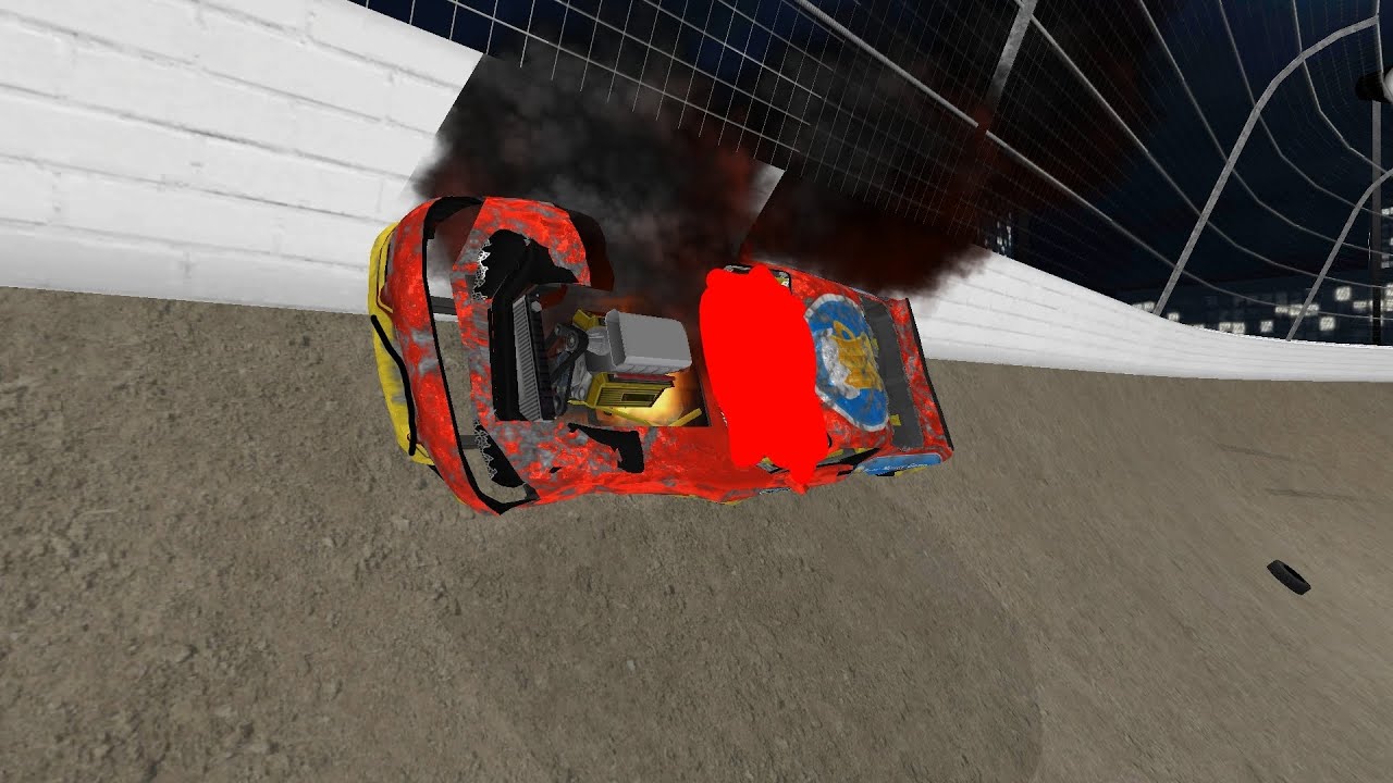 el choque de Rayo McQueen de Cars 3 versión demolición derby 3