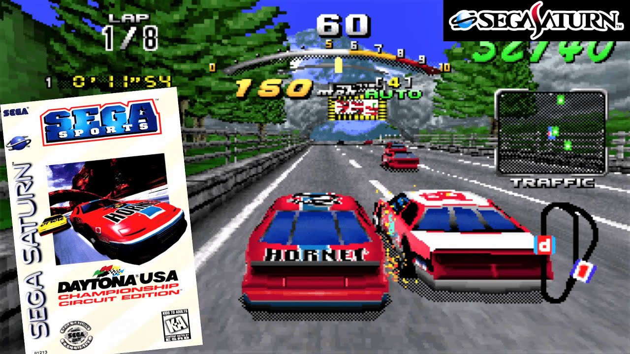 Daytona USA : Championship Circuit Edition (1996) SEGA Saturn Gameplay in HD (SSF)