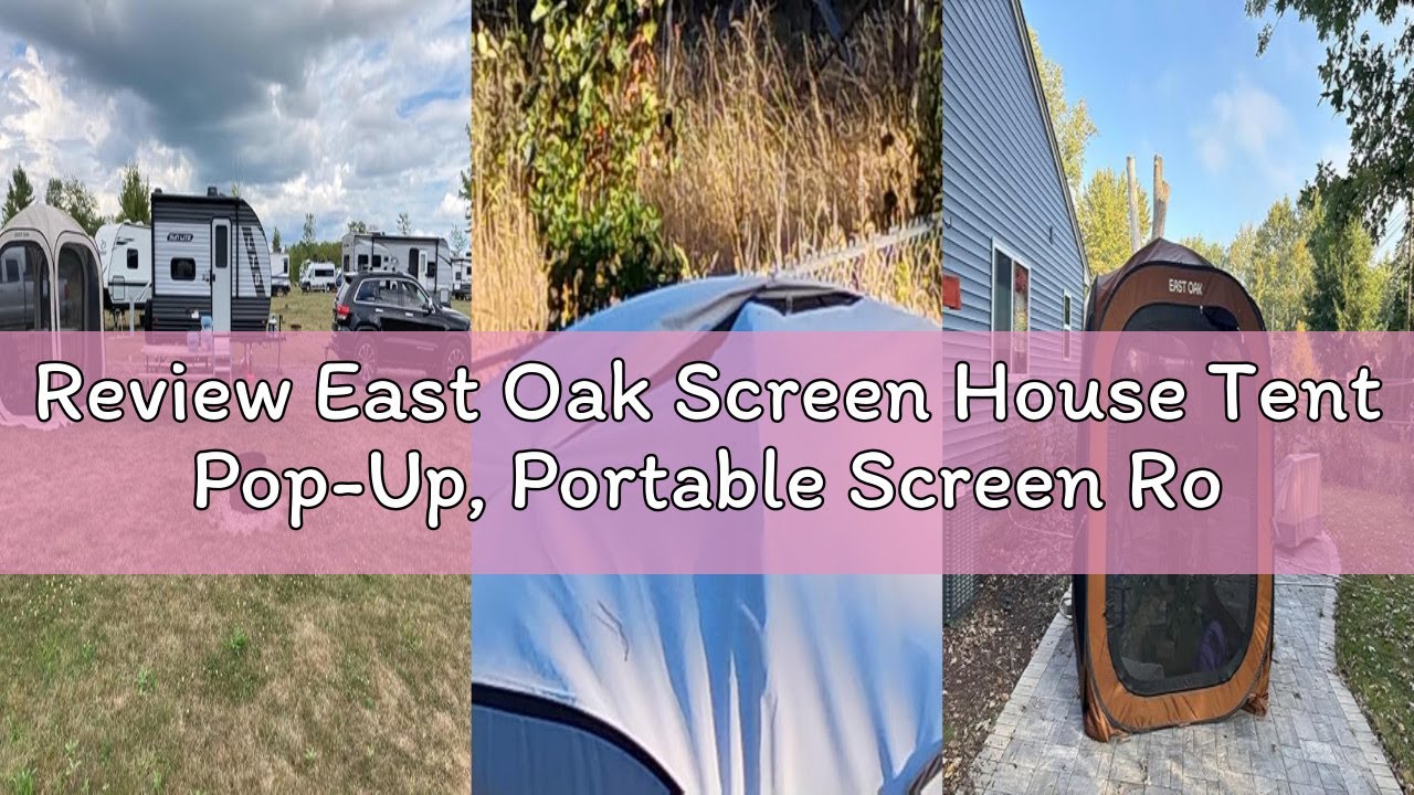 Review East Oak Screen House Tent Pop-Up, Portable Screen Room Canopy Instant Screen Tent 10 x 10 FT